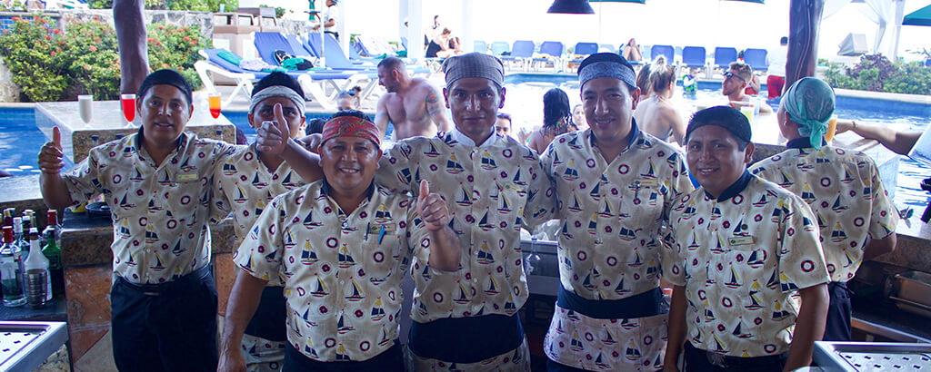 Staff en el hotel en Cancún - vacaciones Todo Incluido